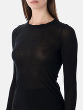 Rick Owens cropped rib top - | Spazio Pritelli