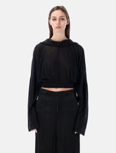 Rick Owens Cropped Hooded Tunic - | Spazio Pritelli