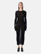 Rick Owens ribbed long sleeves dress - | Spazio Pritelli