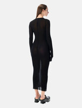 Rick Owens ribbed long sleeves dress - | Spazio Pritelli