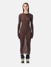 Rick Owens ribbed long sleeves dress - | Spazio Pritelli