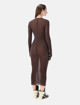 Rick Owens ribbed long sleeves dress - | Spazio Pritelli