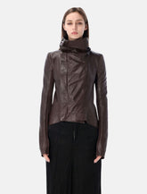 Rick Owens Naska leather Biker jacket - | Spazio Pritelli