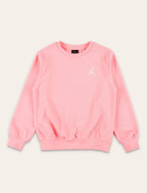 Nike Jordan pink fleece logo sweatshirt for kids - | Spazio Pritelli