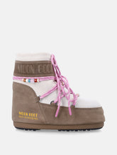 Moon Boot x Guest in Residence Icon Low suede beads boots - | Spazio Pritelli