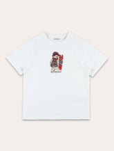 Burberry cotton ski bear t-shirt for kids - | Spazio Pritelli