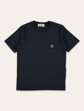 T-shirt Stone Island Junior con taschino - | Spazio Pritelli