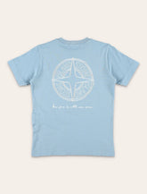 T-shirt Stone Island Junior in cotone con stampa Compass - | Spazio Pritelli
