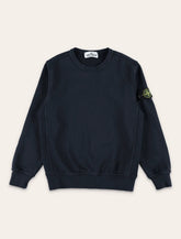 Felpa girocollo basic di Stone Island Junior - | Spazio Pritelli
