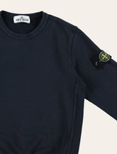 Felpa girocollo basic di Stone Island Junior - | Spazio Pritelli