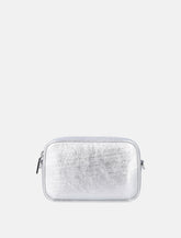 Mini Bag Golden Goose Star in pelle laminata argento - | Spazio Pritelli