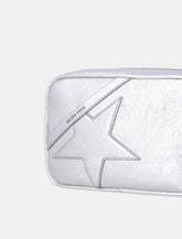 Mini Bag Golden Goose Star in pelle laminata argento - | Spazio Pritelli