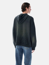 Golden Goose black bleached hooded sweatshirt - | Spazio Pritelli