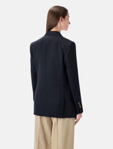 Blazer doppiopetto blu scuro con bottoni dorati Golden Goose - | Spazio Pritelli