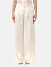Alberta Ferretti high-waist satin wide-leg trousers - | Spazio Pritelli