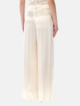 Alberta Ferretti high-waist satin wide-leg trousers - | Spazio Pritelli
