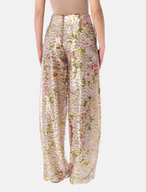 Alberta Ferretti floral sequin high-waist trousers - | Spazio Pritelli