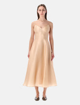 Alberta Ferretti silk organza midi dress - | Spazio Pritelli