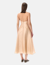 Alberta Ferretti silk organza midi dress - | Spazio Pritelli