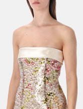 Alberta Ferretti floral sequin mini dress - | Spazio Pritelli