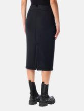 Moncler x Edward Enninful Slim Neoprene Skirt - | Spazio Pritelli