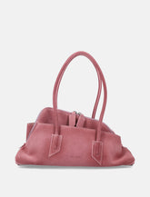 Suede Leather Asymmetric La Passeggiata Tote Bag - | Spazio Pritelli