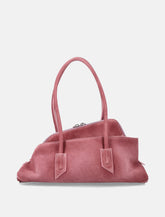 Suede Leather Asymmetric La Passeggiata Tote Bag - | Spazio Pritelli