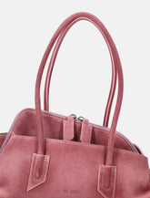 Suede Leather Asymmetric La Passeggiata Tote Bag - | Spazio Pritelli