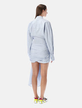 The Attico striped poplin mini dress - | Spazio Pritelli