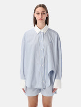 The Attico Diana oversized striped shirt - | Spazio Pritelli