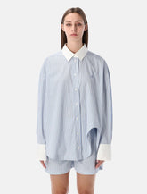 Camicia oversize Diaca in popeline a righe di The Attico - | Spazio Pritelli