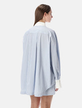 Camicia oversize Diaca in popeline a righe di The Attico - | Spazio Pritelli