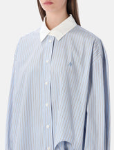 Camicia oversize Diaca in popeline a righe di The Attico - | Spazio Pritelli