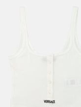 Versace ribbed cotton bodysuit - | Spazio Pritelli