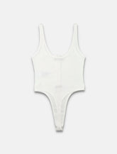 Versace ribbed cotton bodysuit - | Spazio Pritelli
