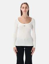 Diesel T-bal-od long-sleeve ribbed cotton top - | Spazio Pritelli
