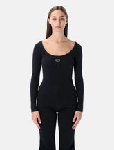 Diesel T-bal-od long-sleeve ribbed cotton top - | Spazio Pritelli