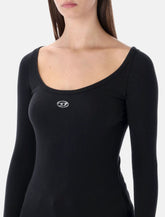 Diesel T-bal-od long-sleeve ribbed cotton top - | Spazio Pritelli