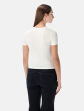 T-shirt in cotone stretch con logo Oval D Diesel - | Spazio Pritelli