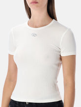 T-shirt in cotone stretch con logo Oval D Diesel - | Spazio Pritelli