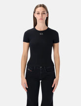 T-shirt in cotone stretch con logo Oval D Diesel - | Spazio Pritelli