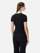 T-shirt in cotone stretch con logo Oval D Diesel - | Spazio Pritelli