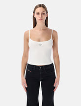 Diesel T-hupy-od top a costine e logo Oval D - | Spazio Pritelli