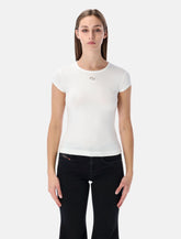 Diesel T-angie-od T-shirt with cut-out embroidered logo - | Spazio Pritelli