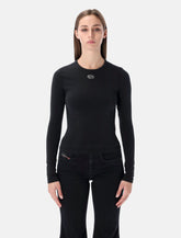 Diesel T-uncutieslong-ls-od t-shirt with Oval D logo - | Spazio Pritelli