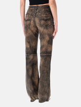 Pantaloni L-Ysa in pelle effetto denim di Diesel - | Spazio Pritelli