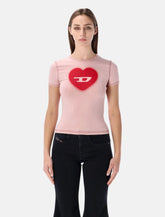 T-shirt T-Uncuties con logo a cuore di Diesel - | Spazio Pritelli