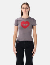 T-shirt T-Uncuties con logo a cuore di Diesel - | Spazio Pritelli