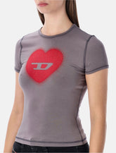 T-shirt T-Uncuties con logo a cuore di Diesel - | Spazio Pritelli