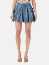Diesel DE-Spiki-S pleated denim skirt - | Spazio Pritelli